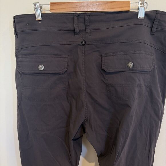 Prana Pants Womens 18W Gray Halle Convertible Roll Up Gorpcore Hiking Outdoor - Picture 8 of 16
